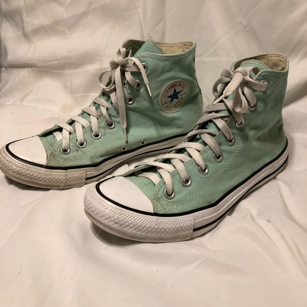 Converse High tops M8/W10 mint green